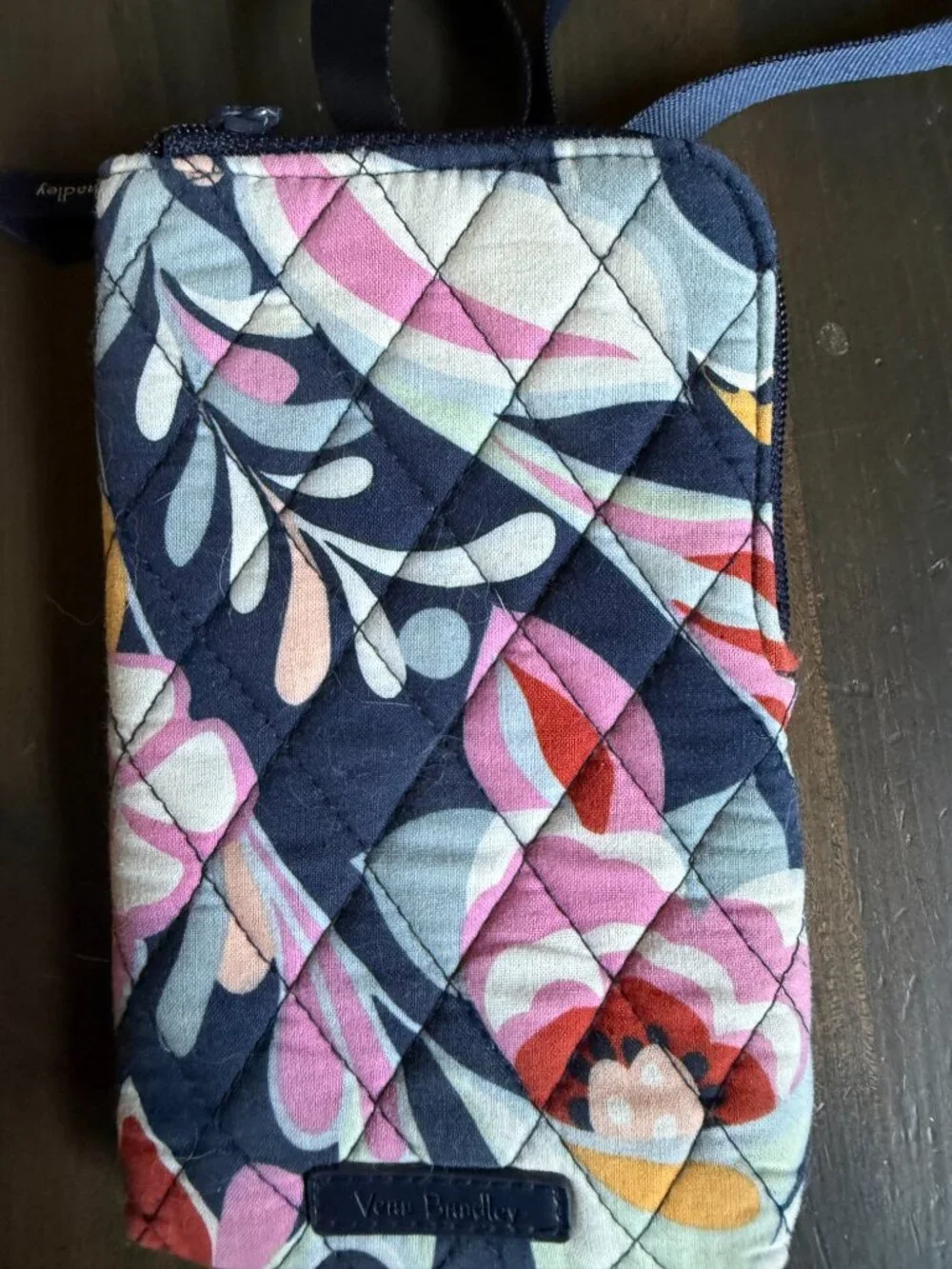 Vera Bradley RFID Mini Cellphone Crossbody Wallet Floral - Picture 2 of 7